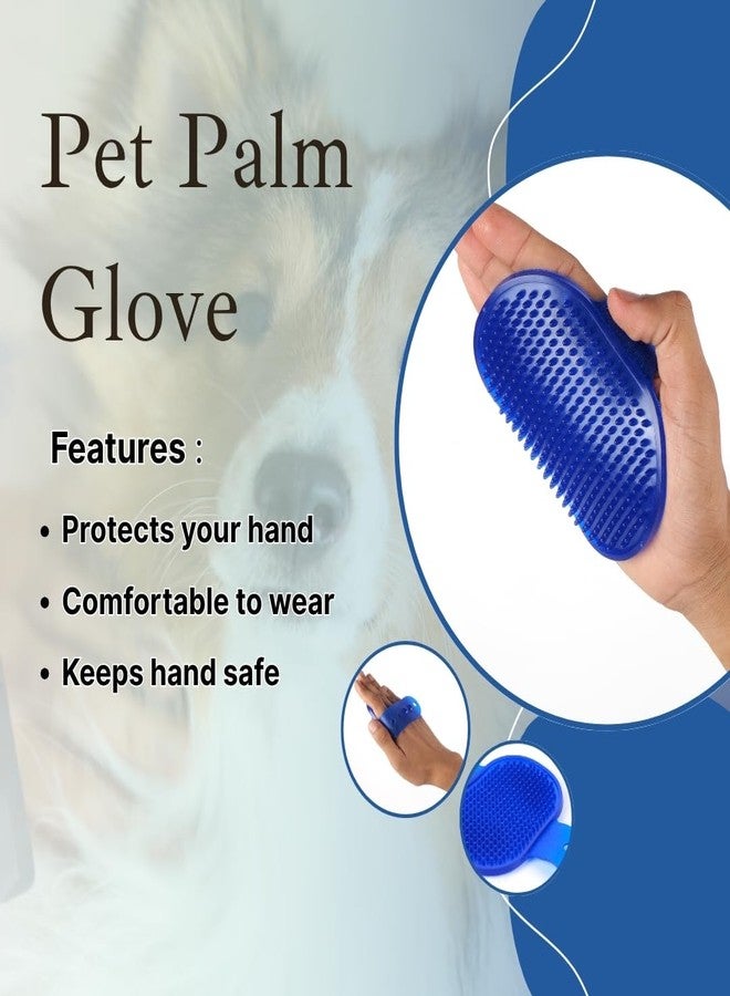 REGIIS 3-Piece Pet Grooming Brush Set - Slicker Brush, Bath Scrubber & Flea Comb for Pets, Pack of 3 - Image 5